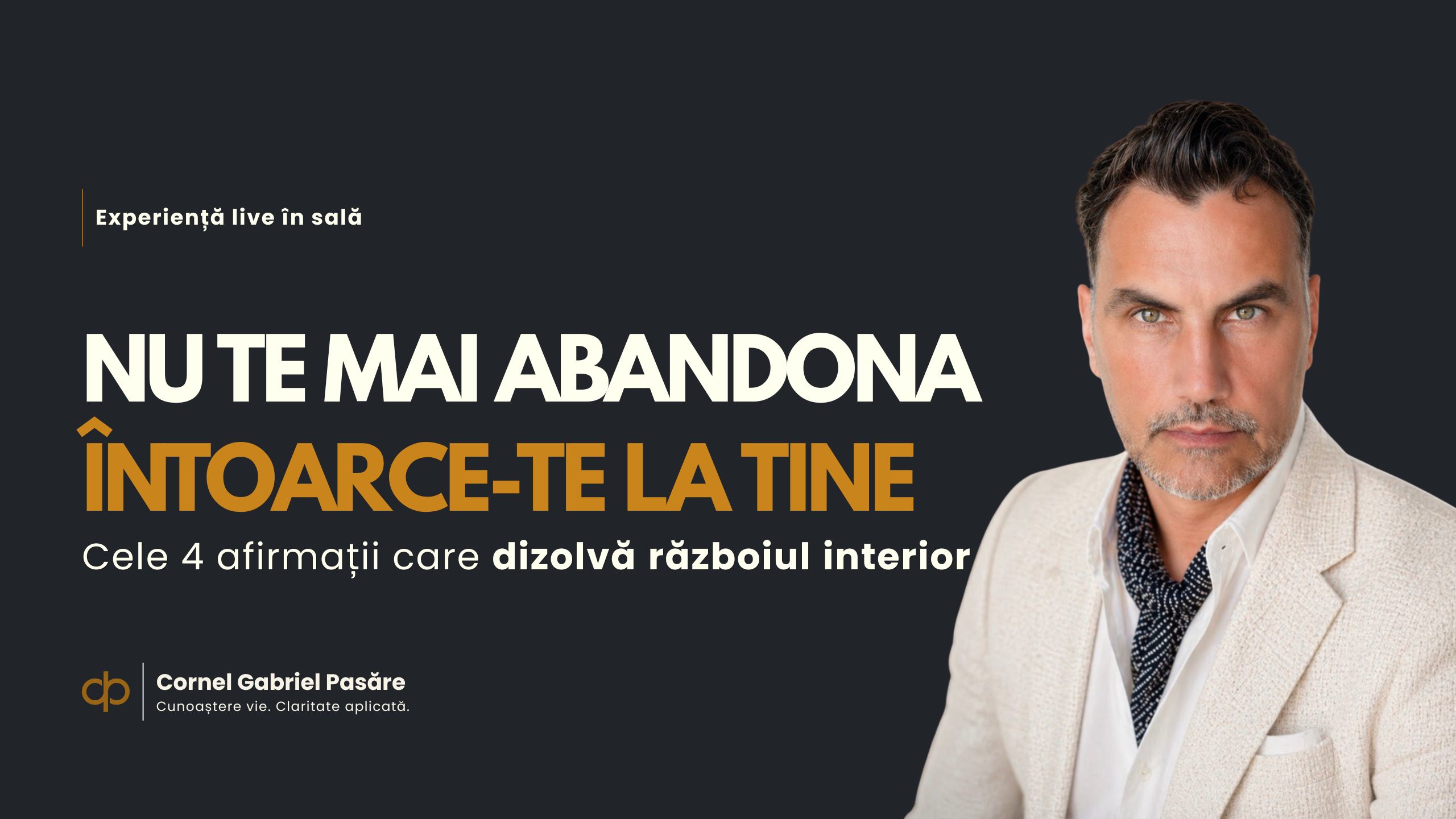 Nu te mai abandona Intoarce te la tine LIVE in sala